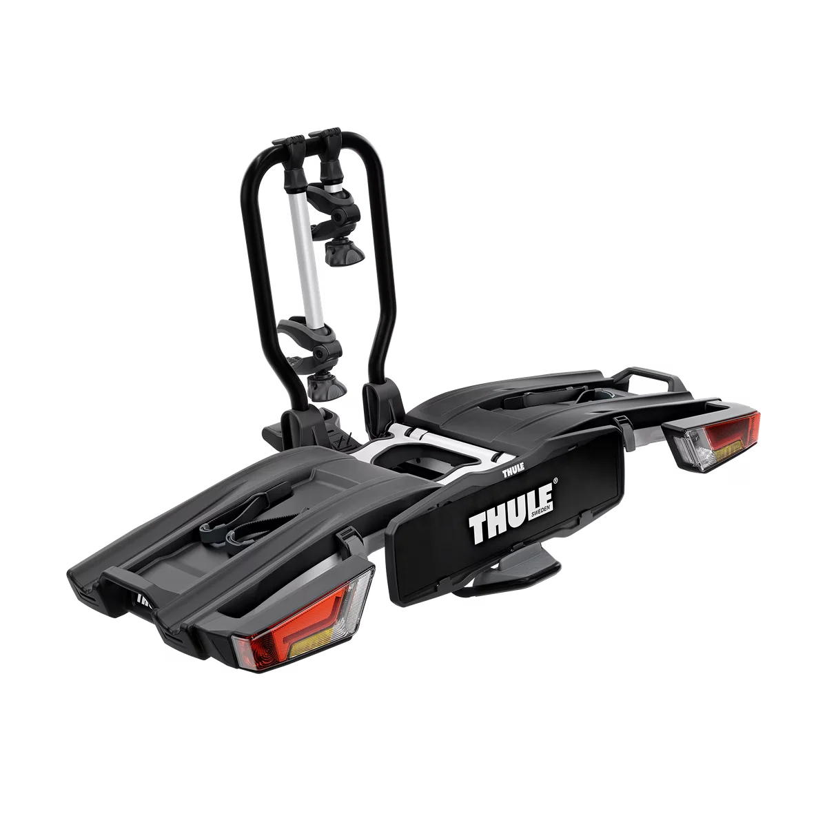 Thule EasyFold XT F 2 9655 Fix4Bike Fahrradträger – faltbar, für 2 Fahrräder, Anhängerkupplung