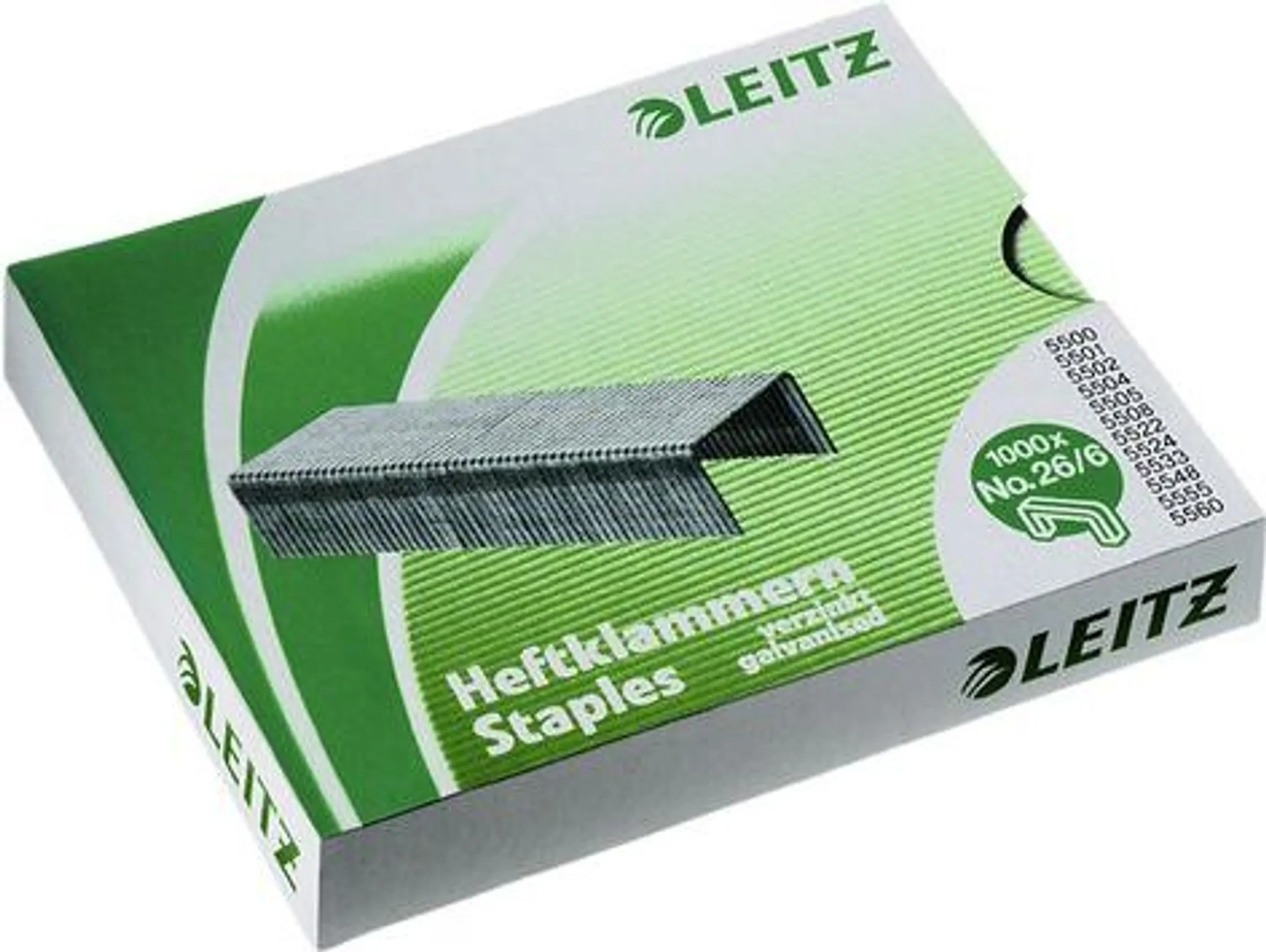 LEITZ Heftklammern 24/6 verzinkt – 1.000 Stück